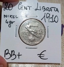 20 Cent Librata 1910 BB+(5) Circolata Sigillata Oblò  Vedi Foto Allegate Cmp Sub