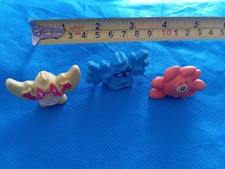 x3 GOMME GOMMINE da COLLEZIONE Vintage ERASER Anni '80s MOSTRI JAPAN MANGA Rari