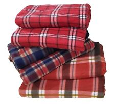 Hunt Coperta 1 piazza invernale plaid singolo in pile scozzese tartan a quadri