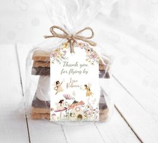 Bomboniere Fata Personalizzate Foresta Compleanno Grazie Fata Giardino Etichette Regalo