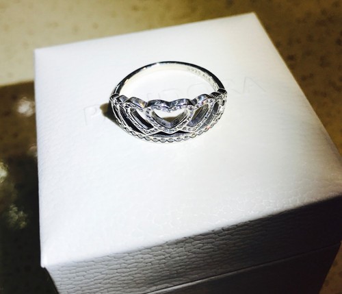 Anello tiara cuori pandora - anello,