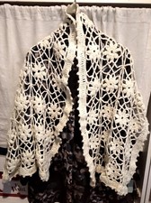 sciarpa, scarf, fatta a mano,handmade, filato lana acrilico con filo di lurex