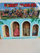 SYLVANIAN FOREST FAMILIES FAMIGLIA CANI DOG FAMILY CHIEN VINTAGE SCATOLA 