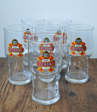 BIRRA PERONI VINTAGE set 6 Bicchieri design Anni '80 cl. 25