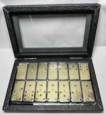 Set Domino Metallo Oro