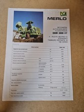 Merlo Betoniera Autocaricante Depliant Pubblicitario Italia 