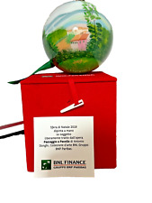 Palla di Natale BNL  MAXI - anno 2019 - Vetro Opaline decorata a mano