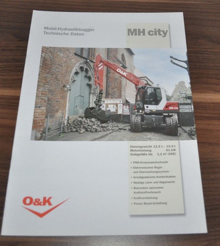 Brochure depliant escavatore