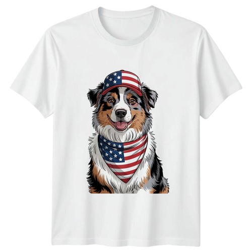 Shirt patriottica cane - t-shirt,