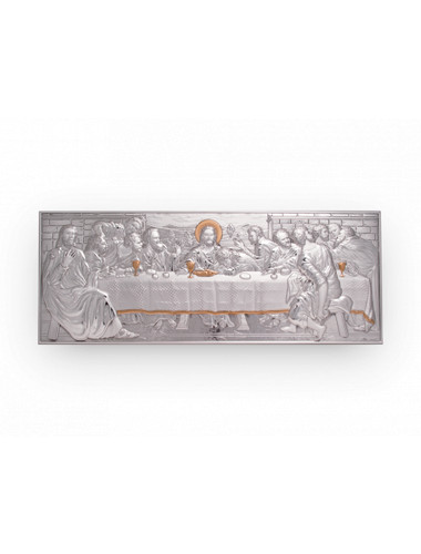 Quadro argento ultima cena - argento,