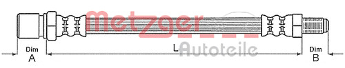 Metzger tubo del freno per - tubo,