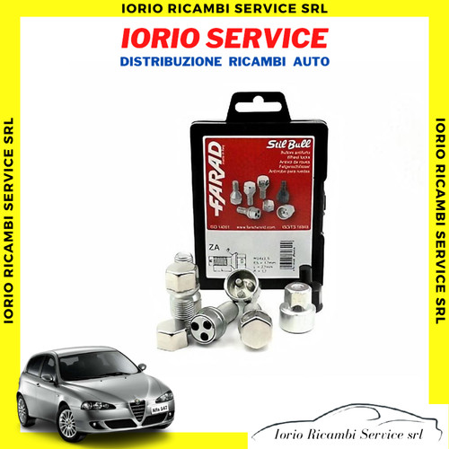 Kit bulloni antifurto auto - bulloni,