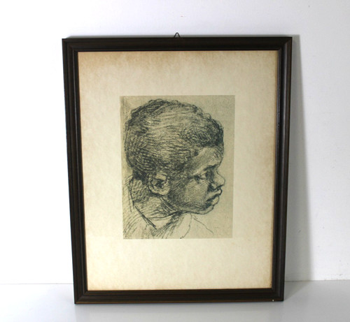 Quadro young black head paolo - young,