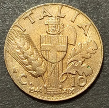 Centesimi lire 1941 fdc - 10,