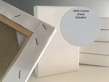 Tela per Pittura in 100% Cotone con telaio da 4 cm graffata dietro