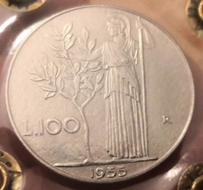 Moneta 100 Lire 1955, Italia