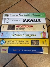 Lotto 6 VHS Padre Pio, Egitto, Mesopotamia, Praga, Toscana, Spagna