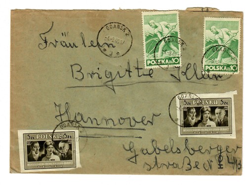 Lettera danzica 1948 ad - lettera,