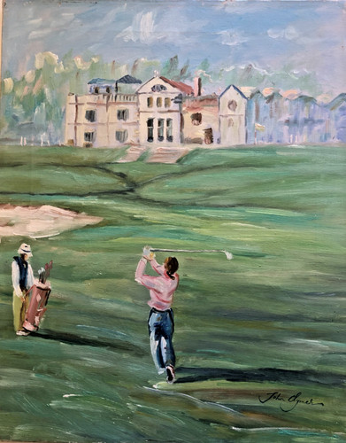 Originale dipinto golf - golf,, john