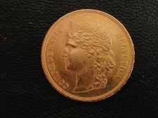 20 franchi oro Helvetia