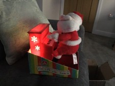 Santa Playing Piano Plush