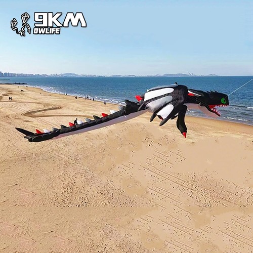Aquilone drago nero 13m - aquilone,
