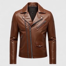 Classic Black Leather Biker