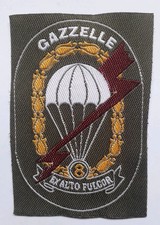 Scudetto Omerale 8^ Compagnia Paracadutisti Gazzelle. Folgore Esercito