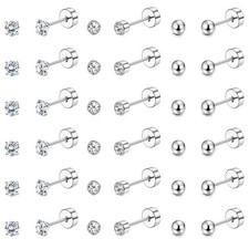 JeweBella 18 Paia Orecchini a