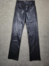 Pantalone Zara nero ecopelle