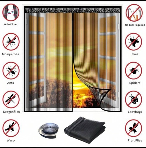 Zanzariera tenda con - a,