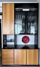 Mobile soggiorno Molteni serie 505, anno 1988, ante in noce naz. Ottimo stato.