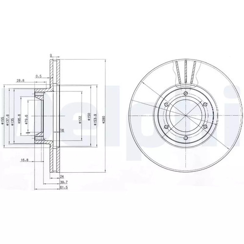 Set freni disco delphi - freni,
