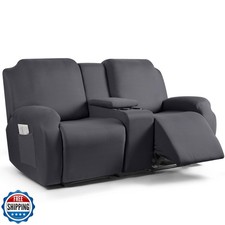 TAOCOCO Divano Reclinabile con Copri Consolle 4 Pezzi Elasticizzato Reclinabile Divano C