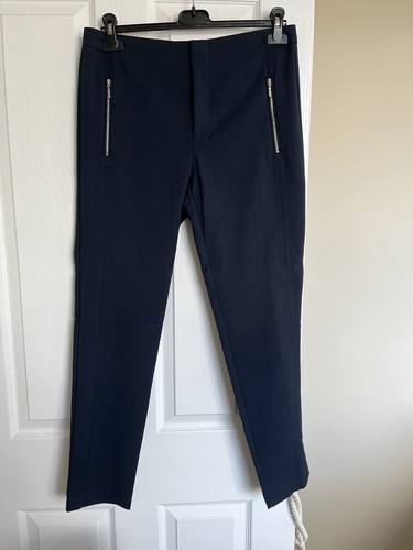 Pantalone zara blu con zip - pantalone,