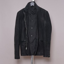 ALL SAINTS Blazer Giacca Pelle EXTRA SMALL Uomo XS Nero DAYTON come survey