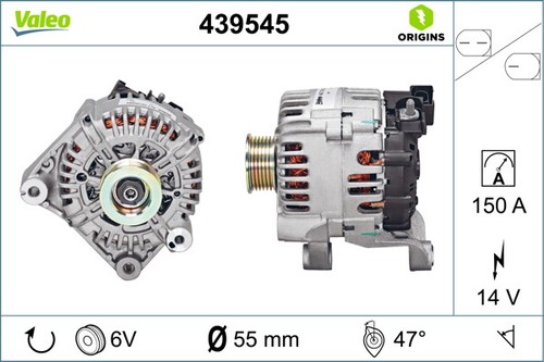 Alternatore 439545 valeo - alternatore,