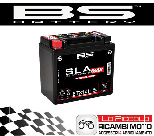 Btx14h batteria battery sla - batteria,