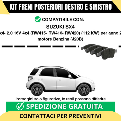 Pastiglie freno posteriori - pastiglie,