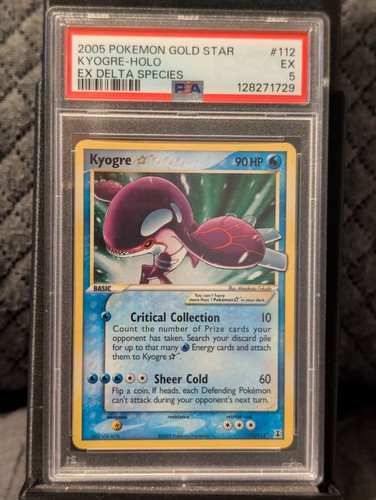 Pokemon kyogre gold star - pokemon, ex