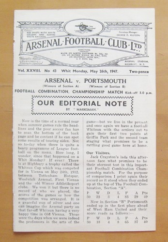 Arsenal portsmouth riserve - portsmouth,