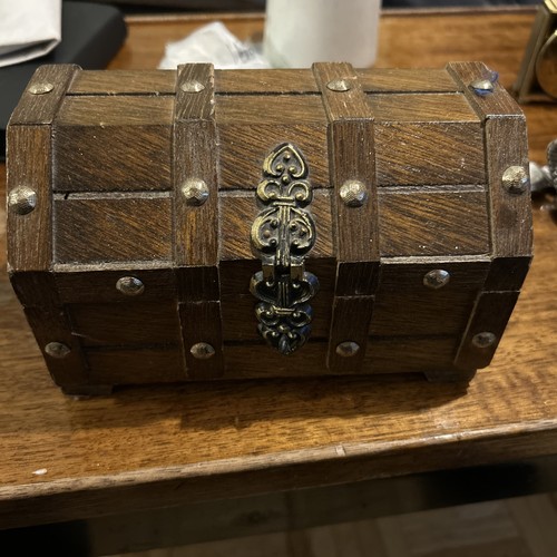 Vintage wooden chest barrel - wooden,
