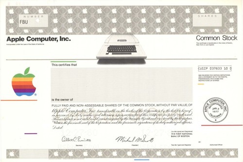 Apple computer inc esemplare - apple, inc.