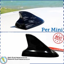 ANTENNA FINTA PINNA DI SQUALO adesiva Nera Compatibile con Mini Estetica tuning