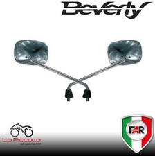 COPPIA 2 SPECCHI OMOLOGATI CROMATI FAR PIAGGIO BEVERLY 500 TUTTI GLI ANNI