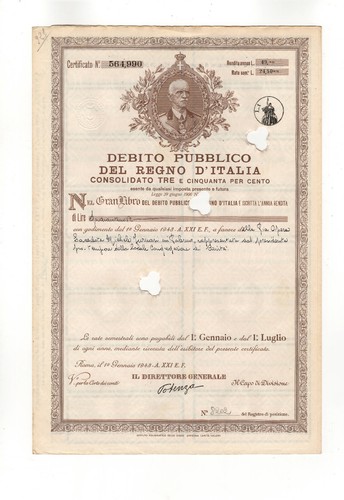 Debito pubblico del - , regno