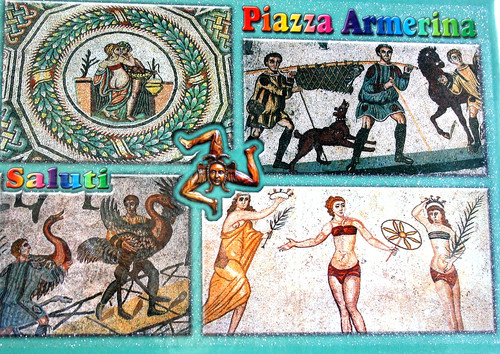 Cartolina piazza armerina - cartolina, enna