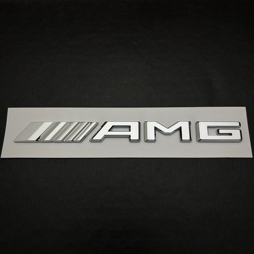 Emblème badge amg chrome - amg,
