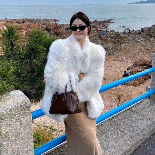 Giacca cappotto pelliccia - giacca,