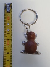 KEYRING PORTACHIAVI ORSETTO LEGNO METALLO